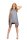 Minikleid Asymmetrisch Tunika; Grau M/38