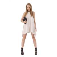 Minikleid Asymmetrisch Tunika; Beige M/38
