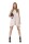 Minikleid Asymmetrisch Tunika; Beige L/40
