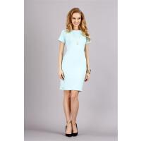 Kleid klassisch elegant Sommer Mini-Kleid; Mintgrün S/36