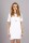 Damen Kleid klassisch elegant Mini-Kleid; Weiß/L/40