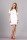 Damen Kleid klassisch elegant Mini-Kleid; Weiß/L/40