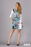 Mini-Kleid Tunika Muster Punkte, Keise Blumen Gr. 36 38 , S M, M95 5 M/38