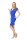 Kleid V-Ausschnitt Sommerkleid; Blau M/L 38/40