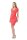 Kleid V-Ausschnitt Sommerkleid; Koralle M/L 38/40