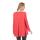 Longshirt weit geschnitten Top 10 Farben Gr. 36 38 40 42 44 46, 8538 Koralle
