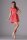 Minikleid Top mit Falten Longshirt Gr. 36 38 S M, M65 Koralle S/36