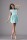 Minikleid Top mit Falten Longshirt Gr. 36 38 S M, M65 Mintgrün S/36