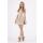 Minikleid Top mit Falten Longshirt Gr. 36 38 S M, M65 Beige S/36