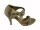 Damen Sandalen mit Absatz Strass; Beige/37