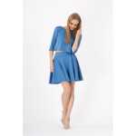 Damen Bluse 3/4 Arm Reißverluss am Rücken;