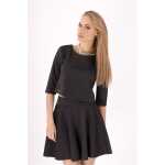 Damen Bluse 3/4 Arm Reißverluss am Rücken;
