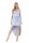 Kleid Sommerkleid Cocktail Mini Kleid in 4 Farben Stylisch Gr. S M 36 38, M106 Babyblau S/36