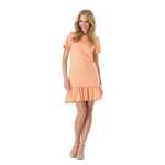 Damen Kleid Klassisch Elegant mit Rüschen;