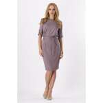 Damen Kleid mit Kordel Mini-Kleid ;