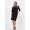 Damen Kleid mit Kordel Mini-Kleid ;