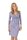 Kleid Tunika überlappender V-Ausschnitt; Grau S/M 36/38