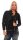 Damen Elegante Jacke Kurzjacke mit Spitze Biker-Stil