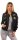 Damen Bomberjacke – Übergangsjacke mit Strickkragen & Patches