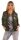 Damen Bomberjacke – Übergangsjacke mit Strickkragen & Patches
