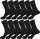 12 | 24 Paar Herren Doppelripp Socken in schwarz,