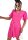 Elegantes Damenkleid mit Gürtel und Puffärmeln Mittellanges Kleid