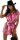 Damen-Jumpsuit Sommer Overall mit tropischem Muster