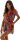 Damen-Jumpsuit Sommer Overall mit tropischem Muster
