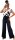 Damen Jumpsuit mit Wickeloberteil Overall luxuriöse Look