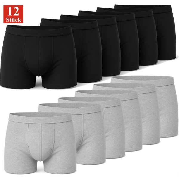 6x Schwarz, 6x Grau